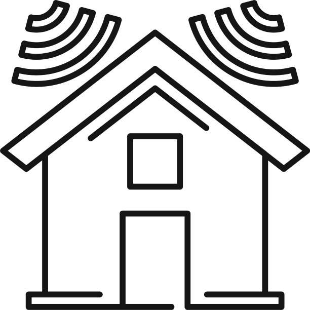 房屋隔音轮廓样式图标图片下载