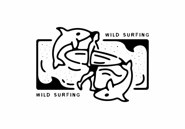 狂野的冲浪线艺术图片下载