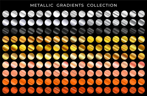 闪亮的金属纹理渐变背景大设置图片下载