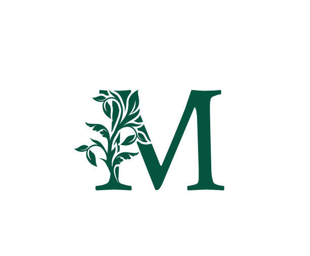 自然字母花卉标志复古经典图片下载