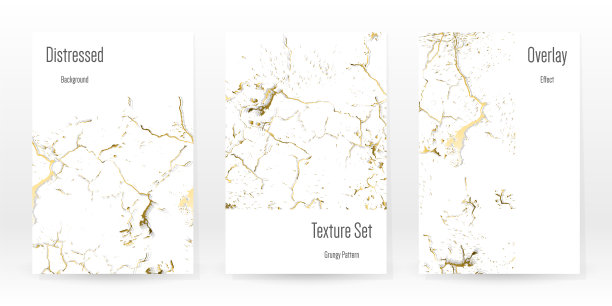 典雅的金色纹理集大理石名片图片下载