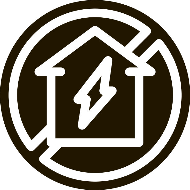 房子标志在废墟图标象形文字图片下载