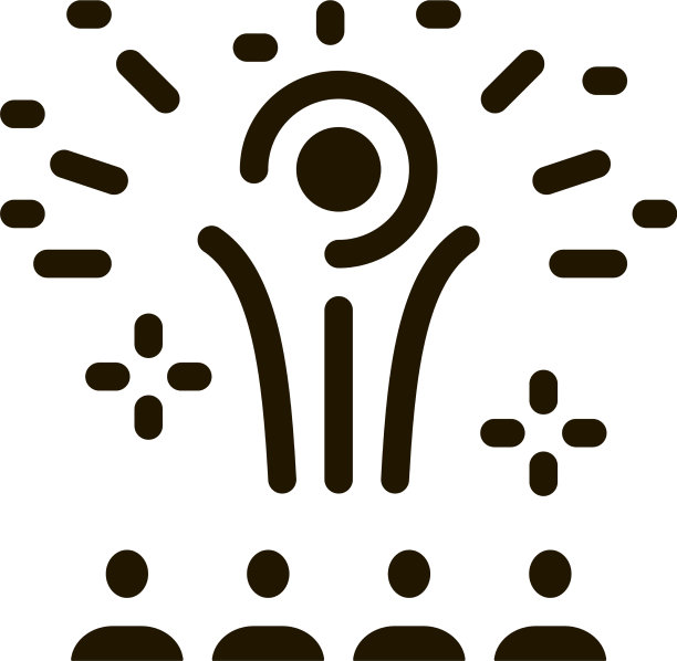 沉思的人烟花图标图片下载