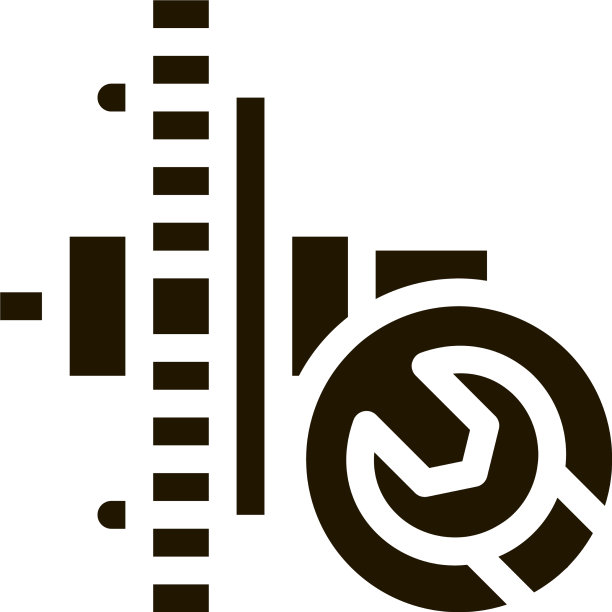 手表齿轮维修图标字形图片下载