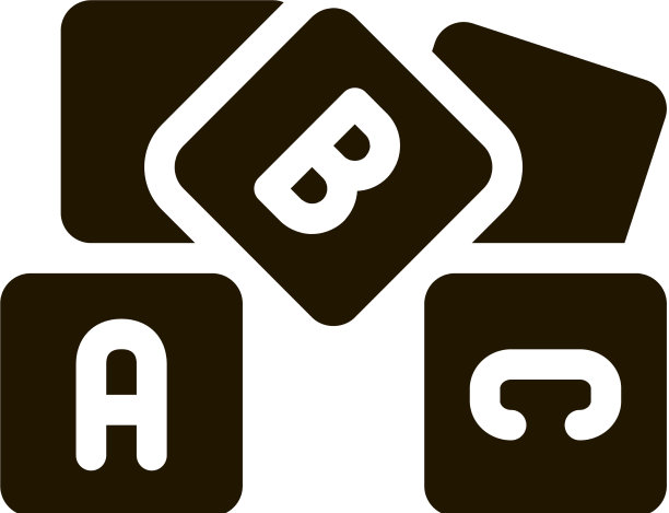 幼儿教育字母块图标图片下载