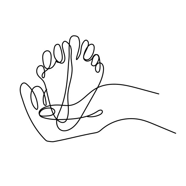 大人牵着孩子的脚跟图片下载