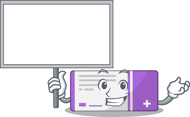 甜美的吉祥物设计药盒带板图片下载