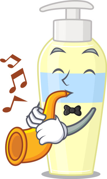 血清音乐家卡通设计演奏喇叭图片下载