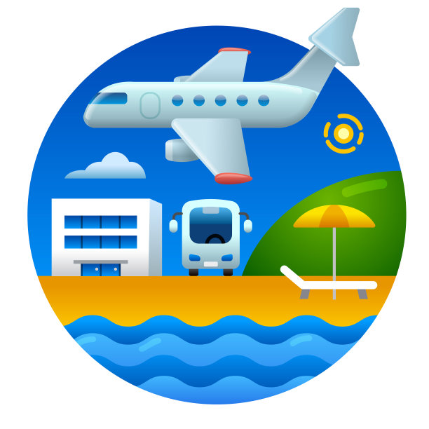 夏天海滩酒店图片下载