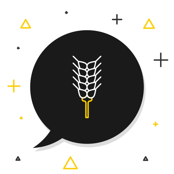 系谷物与水稻，小麦，玉米，燕麦，黑麦图片下载