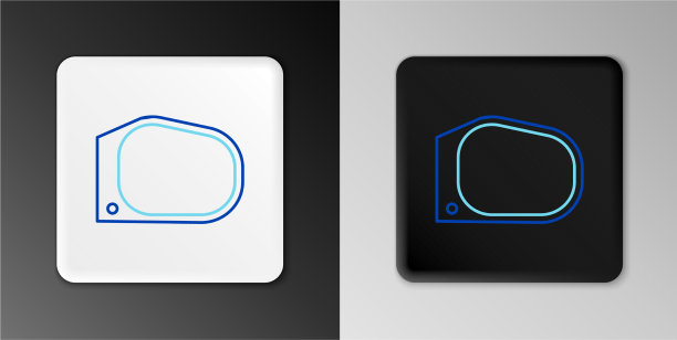 线车镜图标孤立在灰色背景图片下载