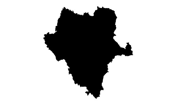 墨西哥杜兰戈国家地图剪影图片下载