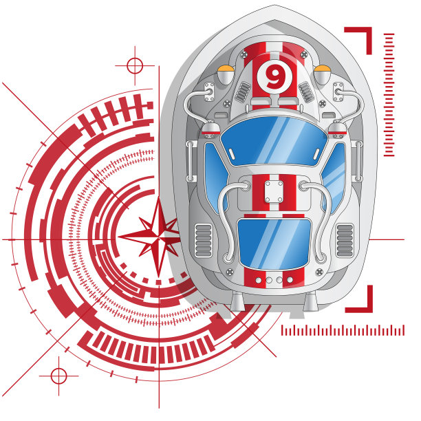 赛车船的技术背景。图片下载