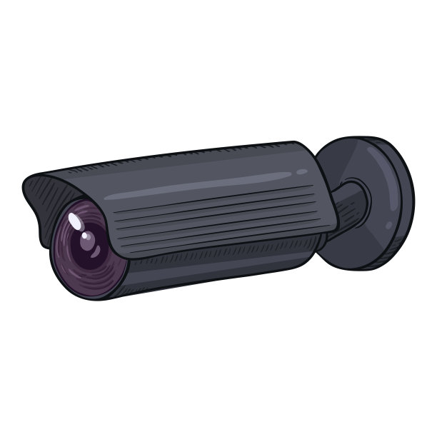 央视插图。矢量卡通安全摄像机图片下载