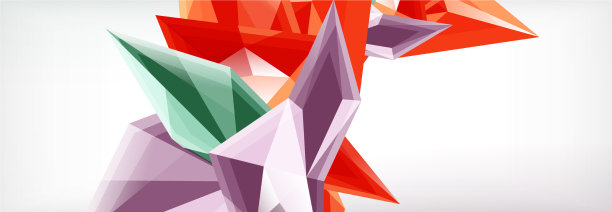 三维三角形和金字塔抽象图片下载