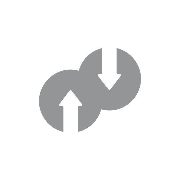 简单的上下箭头交换标志图片下载