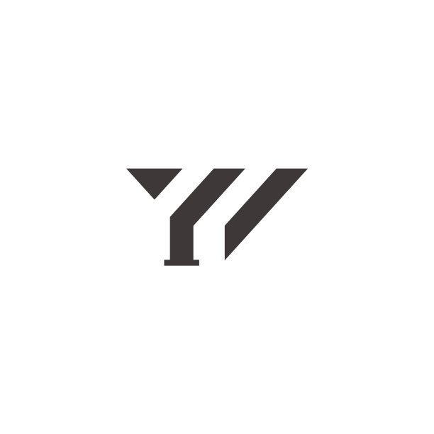 字母YI抽象几何线条logo图片下载