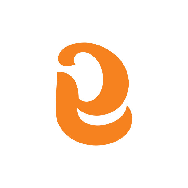 字母ec符号链接曲线标志图片下载