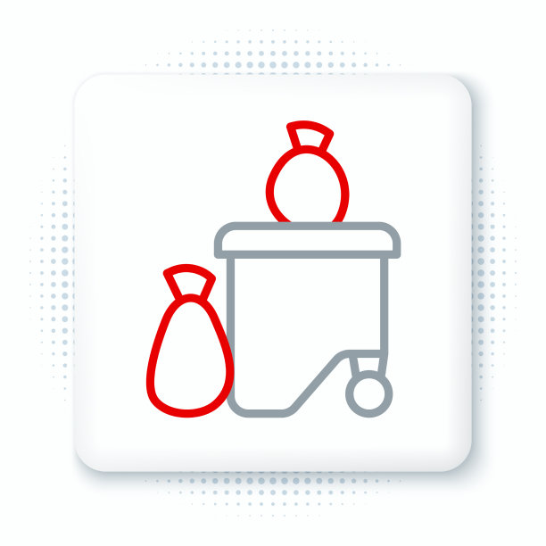 排队垃圾桶满是垃圾图标图片下载