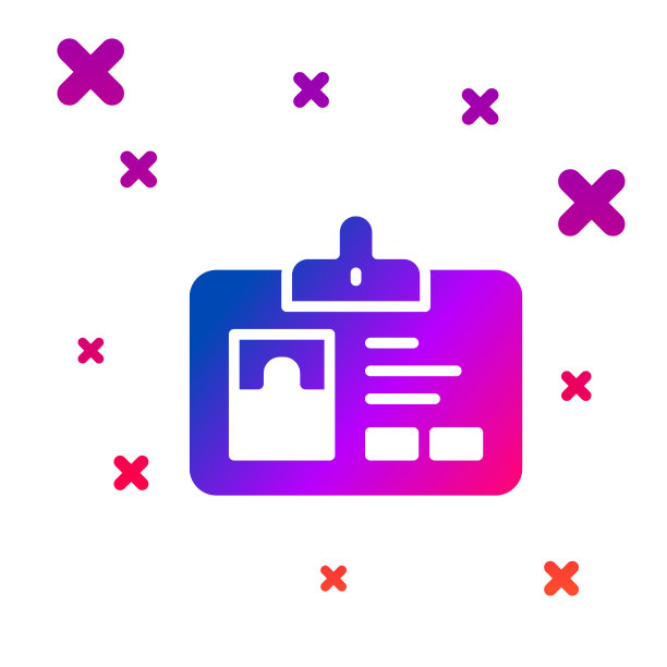 颜色识别徽章图标隔离在白色图片下载