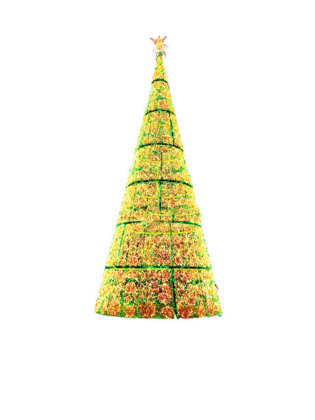 用灯做成的圣诞树图片下载