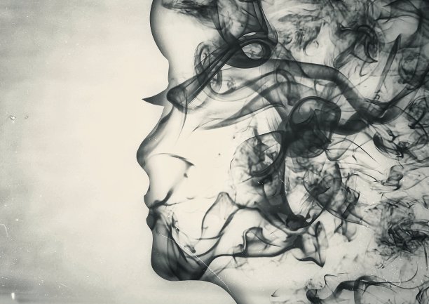 艺术抽象的女性轮廓图片下载