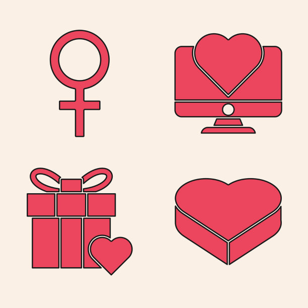 把糖果装在心形盒子里，女性图片下载