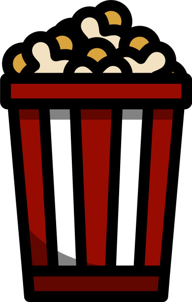 电影院的爆米花图标图片下载