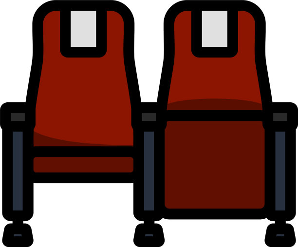 电影院的座位图标图片下载