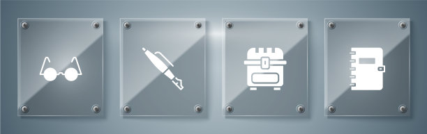 设置螺旋式笔记本古董宝箱图片下载