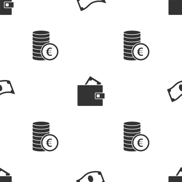 套叠纸钱现金钱包和硬币图片下载