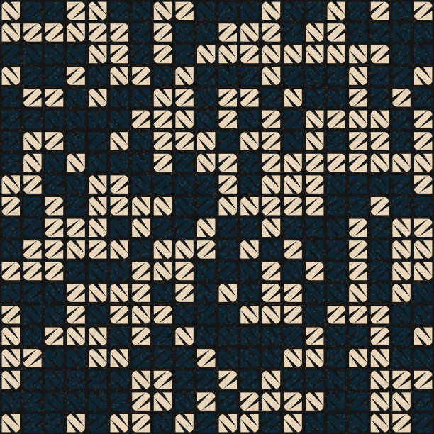 抽象几何图案生成计算艺术插图图片下载