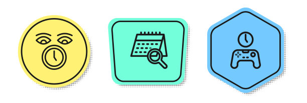 设置行时钟、日历搜索和手柄的图片下载