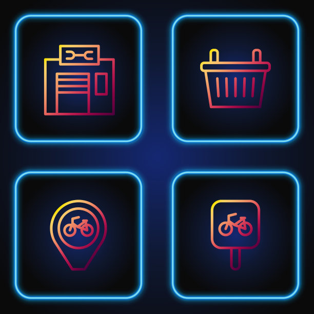 设有自行车停放位置图片下载