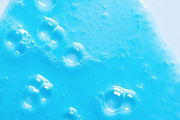 蓝色洗发水或沐浴露样品图片下载