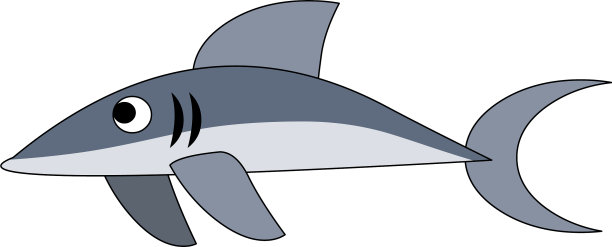 卡通鲨鱼图片下载