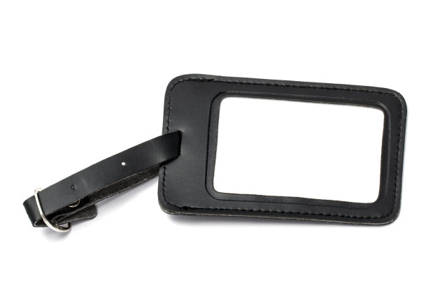 皮革的行李标签图片下载