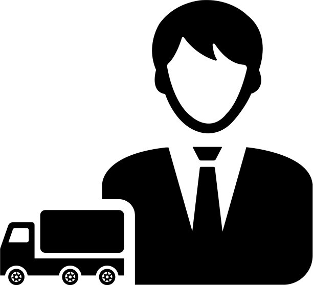 汽车经销商汽车商店图标黑色图形图片下载