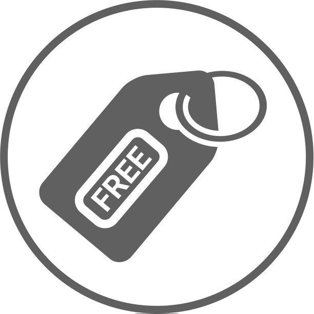 免费标签优惠灰色图标图片下载