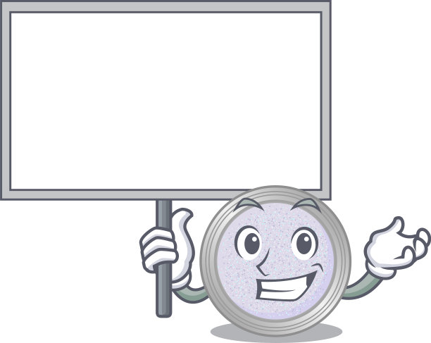 卡通图片闪闪发光的眼影吉祥物图片下载