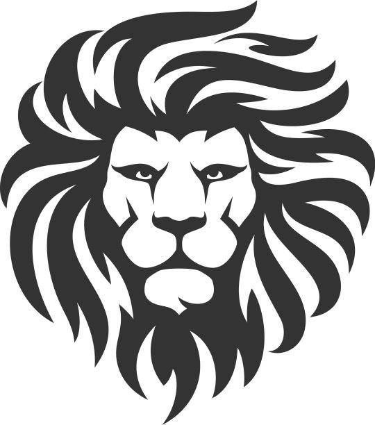 狮头标志设计模板图片下载