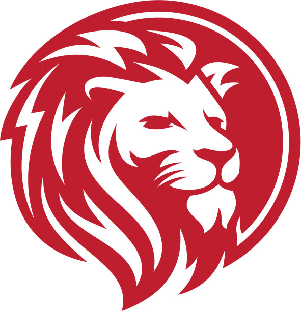 狮头标志设计模板图片下载