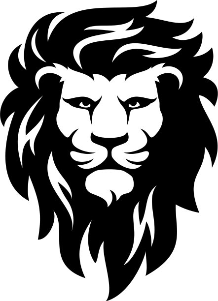 狮头标志设计模板图片下载