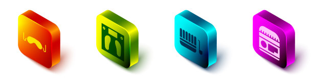 设置等距眼睡眠面膜浴室秤图片下载