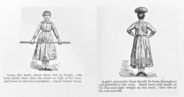 维多利亚时代妇女的练习，系列5部分的第一部分图片下载