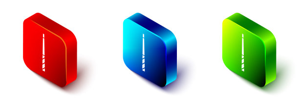 等距台球杆图标孤立在白色图片下载