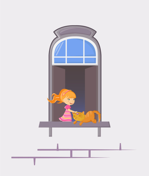 邻居在窗户老房子房子的建筑图片下载