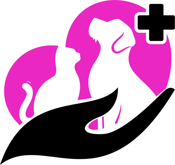 猫和狗标志设计模板图片下载