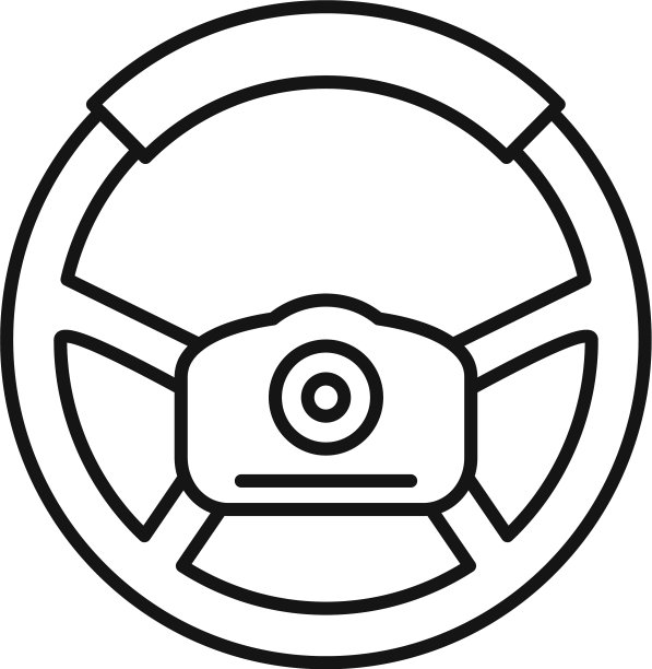 速度方向盘轮廓图标图片下载