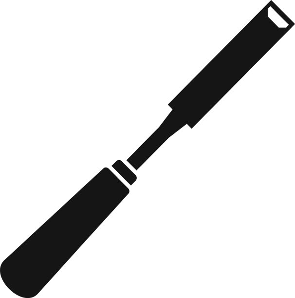 木匠凿图标简约风格图片下载